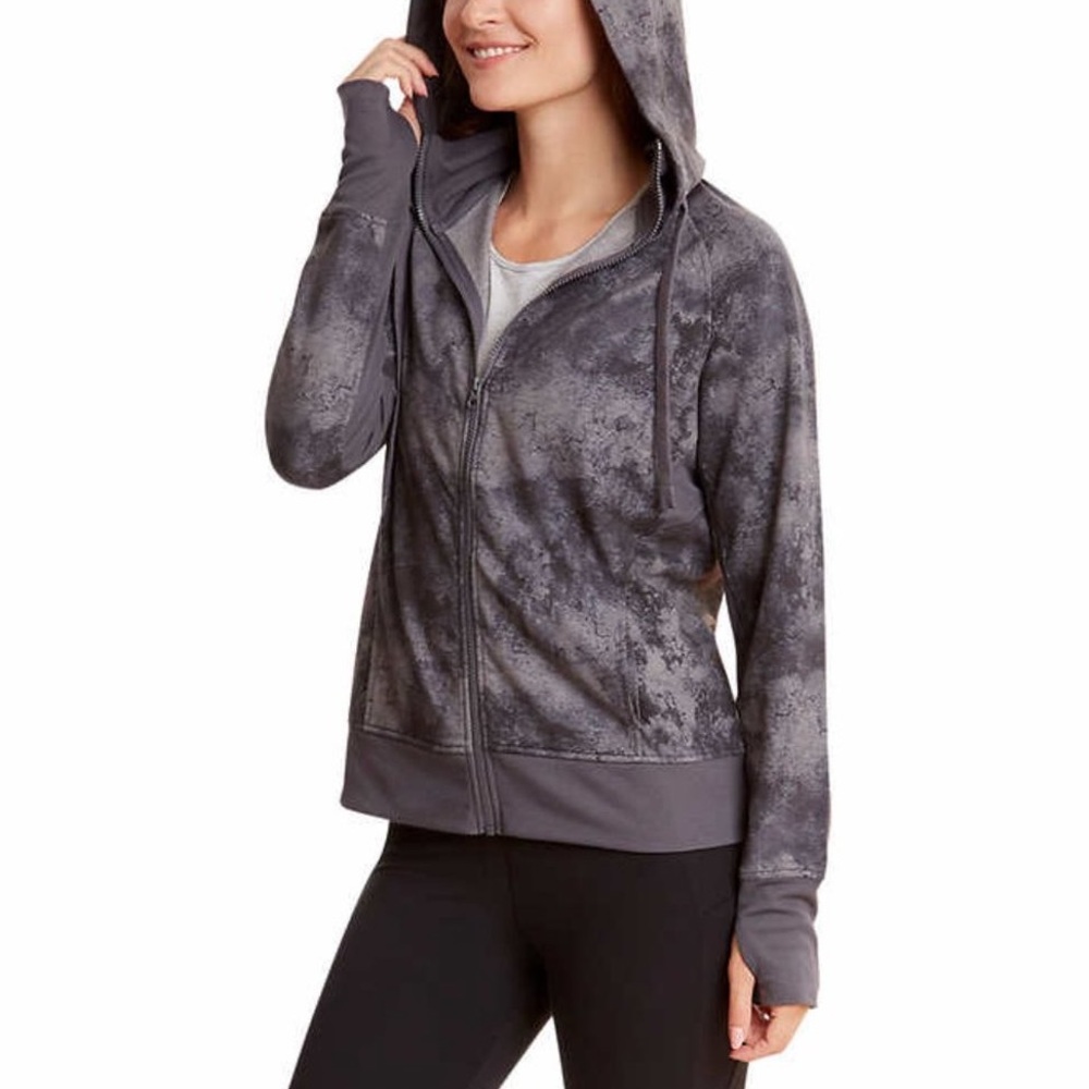 ☀️ DANSKIN Double Collar Full Zip Hooded XL Jacket